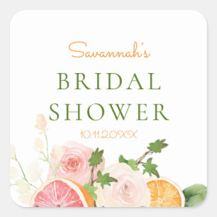 Étiquette de bougie pour thème de shower de mariag