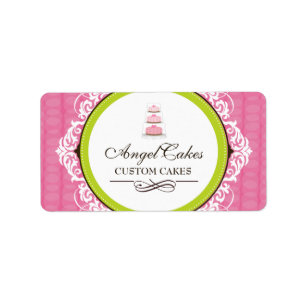 Étiquette de boulangerie de gâteau