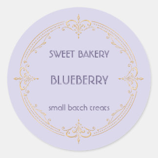 Étiquette de boulangerie de petite entreprise Blue
