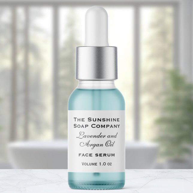 Étiquette de bouteille blanche minuscule bouteille (Créateur téléchargé)