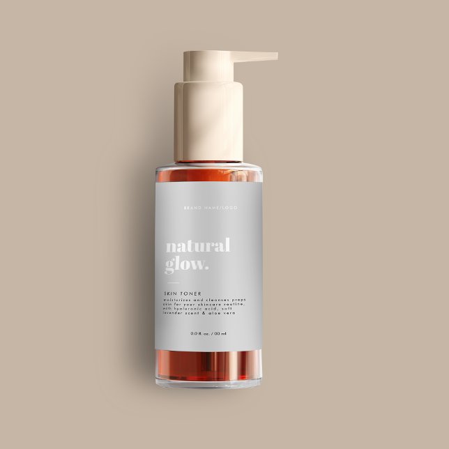 Étiquette de bouteille cosmétique moderne (Créateur téléchargé)