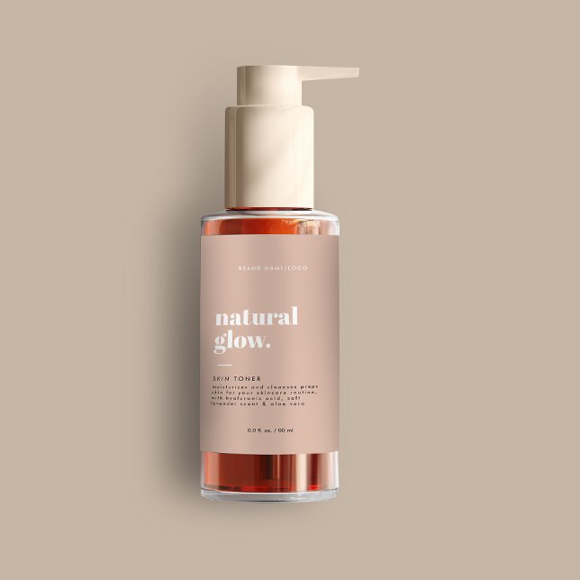 Étiquette de bouteille cosmétique moderne (Créateur téléchargé)