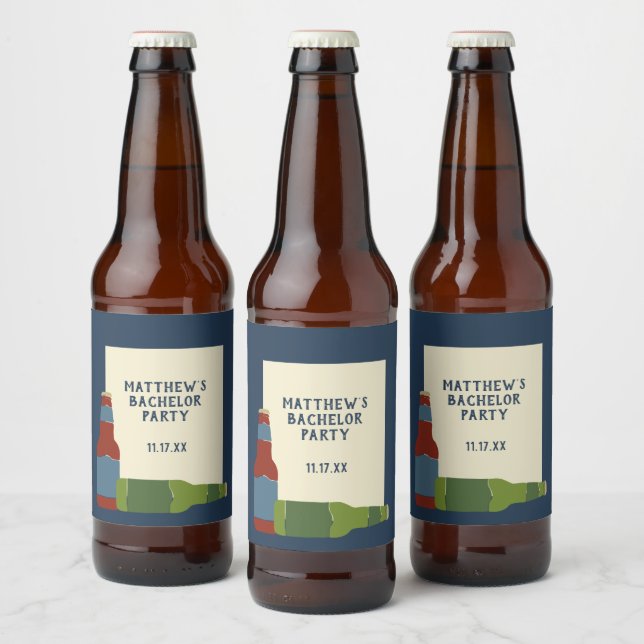 Étiquette de bouteille de bière avec message perso (Bouteilles)