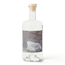 Étiquette de bouteille de chèvre