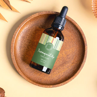 Étiquette de bouteille de gouttelette cosmétique d