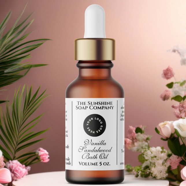 Étiquette de bouteille de gouttelettes de cosmétiq (Créateur téléchargé)