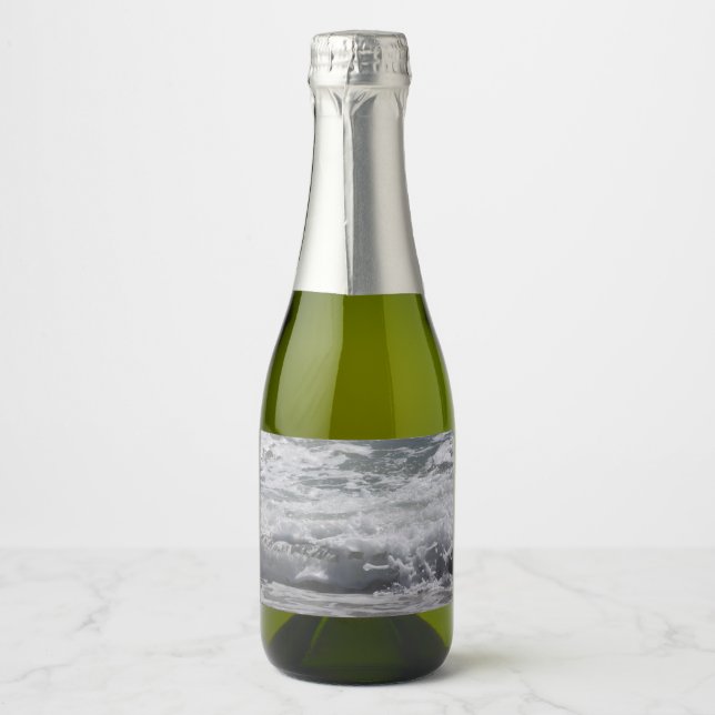 Étiquette de bouteille de l'océan Atlantique (Devant)