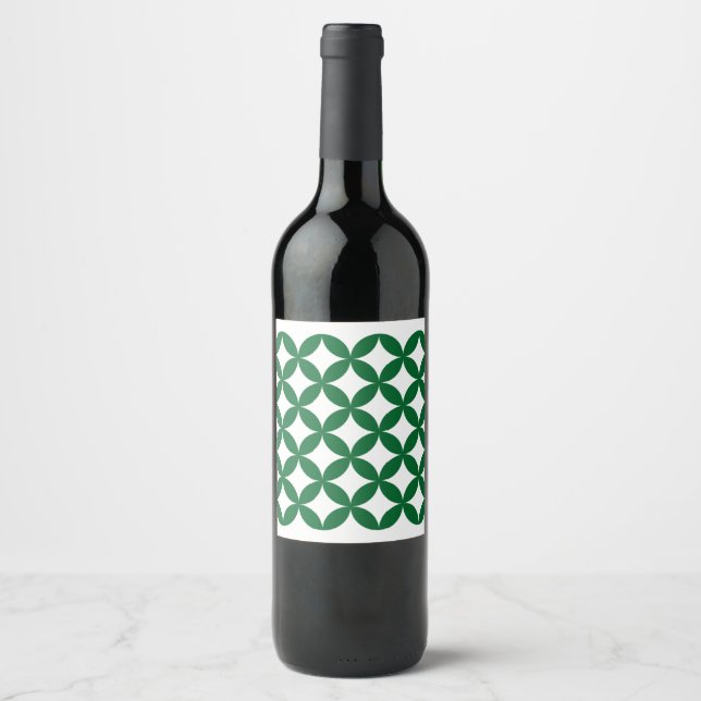 Étiquette de bouteille de vin Green Shippo (Devant)