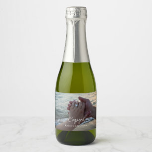Étiquette de bouteille de vin mousseux personnalis