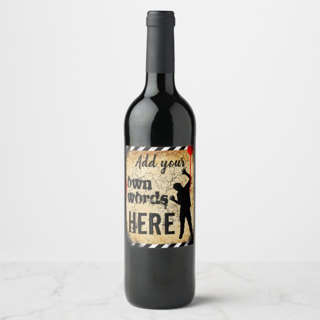 étiquette de bouteille de vin personnalisée mariag (Devant)