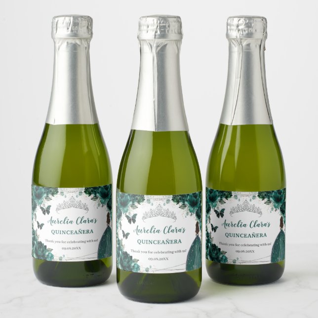 Étiquette de bouteille de vin pétillant miniature  (Bouteilles)
