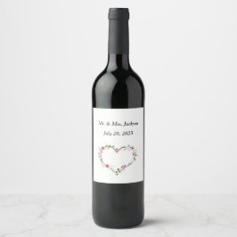 Étiquette de bouteille de vin Set personnalisé