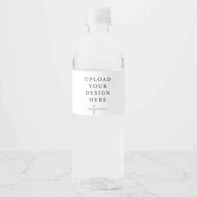 Étiquette de bouteille d'eau (Devant)