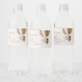 Étiquette de bouteille d'eau Baby shower éléphant