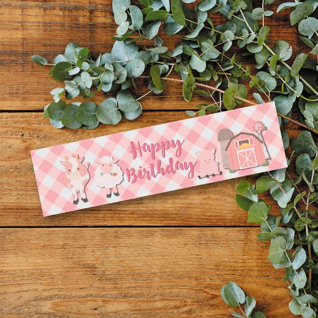 Étiquette de bouteille d'eau d'anniversaire de fer (Créateur téléchargé)