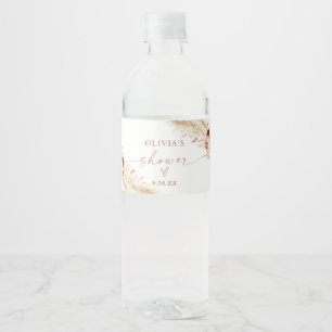 Étiquette de bouteille d'eau de douche Boho   Pamp
