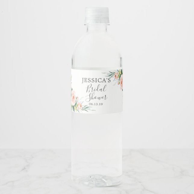 Étiquette de bouteille d'eau de la Fête des mariée (Devant)