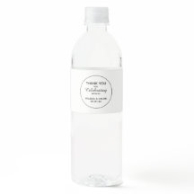 Étiquette de bouteille d'eau de mariage | Autocoll