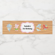 Étiquette de bouteille d'eau du Luau Beach Party
