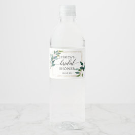 Étiquette de bouteille d'eau Garden Greens