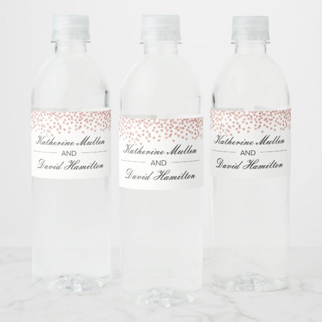 Étiquette de bouteille d'eau Mariage personnalisé (Bouteilles)
