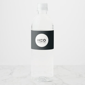 Étiquette de bouteille d'eau personnalisée