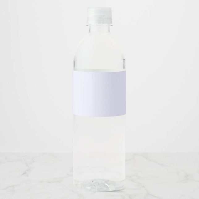 Étiquette de bouteille d'eau personnalisée Lavende (Devant)