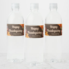 Étiquette de bouteille d'eau personnalisée pour la