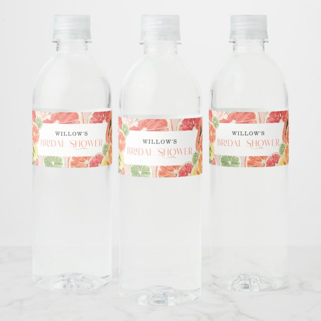 Étiquette de bouteille d'eau pour Baby Shower Trop (Bouteilles)