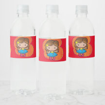 Étiquette de bouteille personnalisée avec une chib