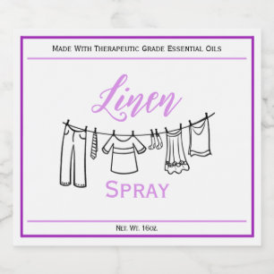 Étiquette de bouteille personnalisée en Spray de l