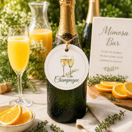 Étiquette de bouteille pour bar à Mimosa au Champa