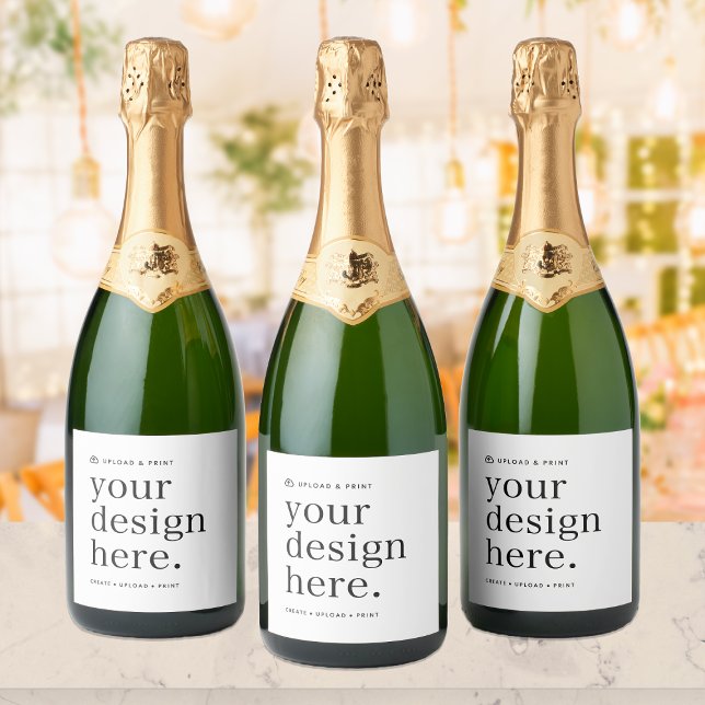 Étiquette de bouteille Téléchargement de votre con (Versatile bottle label wraps for business, weddings, special occasion events & more!)