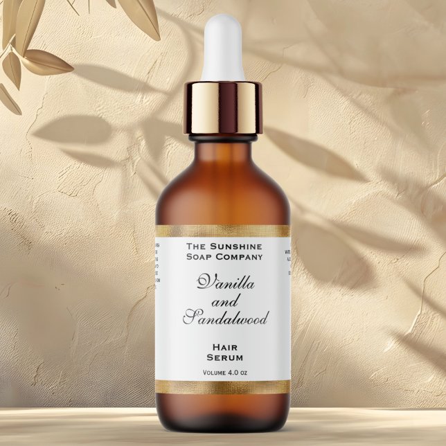 Étiquette de bouteilles de gouttelettes de cosméti (Créateur téléchargé)