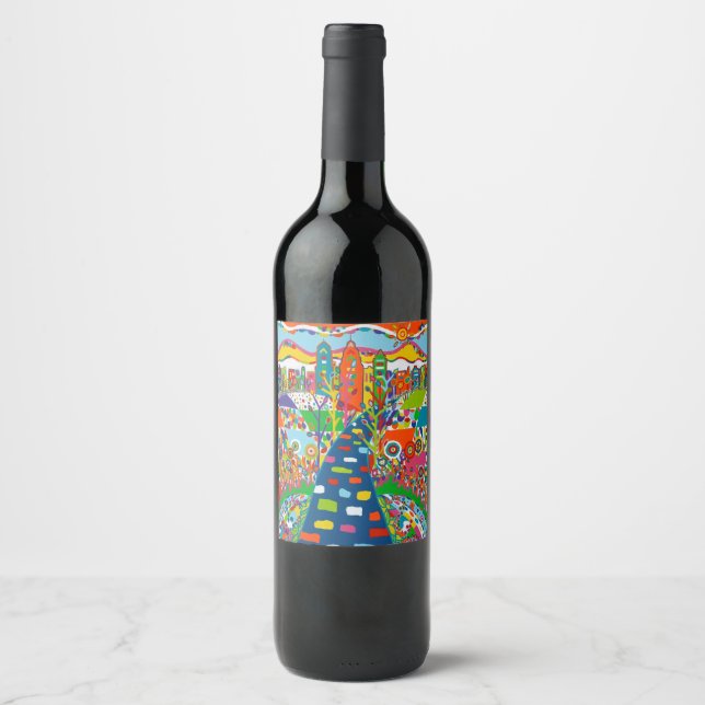Étiquette de bouteilles de vin Philadelphia ou de  (Devant)