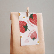 Étiquette de cadeau d'anniversaire Berry Sweet Str