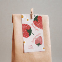Étiquette de cadeau d'anniversaire Berry Sweet Str