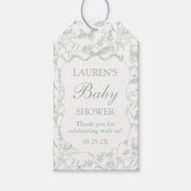 Étiquette de cadeau de baby shower Bébé Arc-en-cie