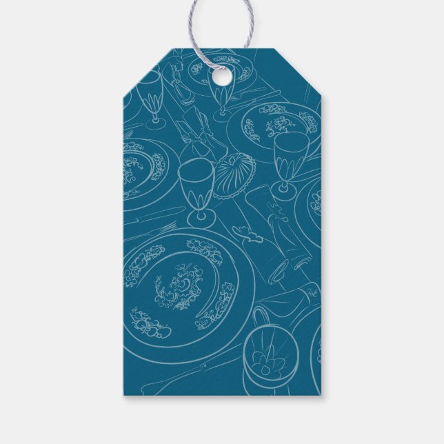 Étiquette de cadeau de brunch illustré (Devant)
