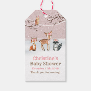 Étiquette de cadeau de cerf