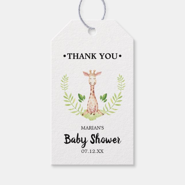 Étiquette de cadeau de faveur pour Baby Shower de  (Devant)