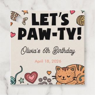 Étiquette de cadeau de fête d'anniversaire pour ch