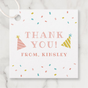 Étiquette de cadeau de fête d'anniversaire pour en