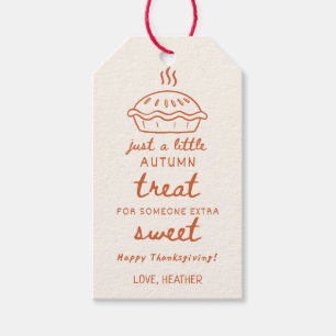 Étiquette de cadeau de friandise d'automne Cutie P