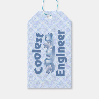 Étiquette de cadeau de glace pour l'ingénieur le p