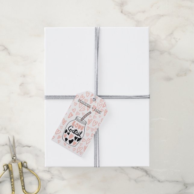 étiquette de cadeau de la Saint-Valentin pour cock (Avec de la ficelle)