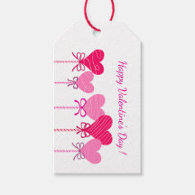 Étiquette de cadeau de la Saint-Valentin sucette