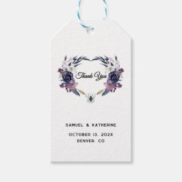 Étiquette de cadeau de mariage d'Halloween