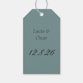 Étiquette de cadeau de mariage Juniper Rococo | Ve