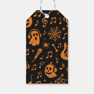 étiquette de cadeau de musique d'Halloween mignonn